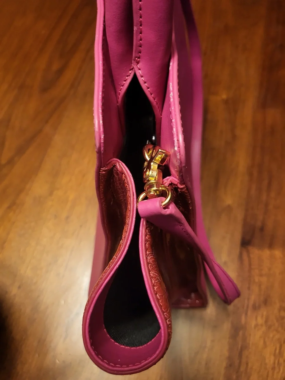 ZAC Zac Posen Large Pink Top Handle Satchel Crossbody Bag